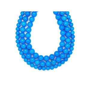 Howlit szinezett kék golyó 6mm – ékszerkészítő alapanyag (füzér) kép