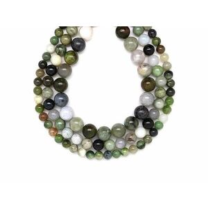 Jáde burmai golyó 10-11mm – ékszerkészítő alapanyag (füzér) kép