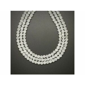 Jáde fehér golyó 4mm – ékszerkészítő alapanyag (füzér) kép
