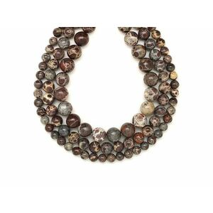 Jáspis Asteroid golyó 8mm – ékszerkészítő alapanyag (füzér) kép