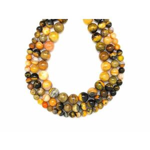 Jáspis dongó golyó A 8-9mm – ékszerkészítő alapanyag (füzér) kép