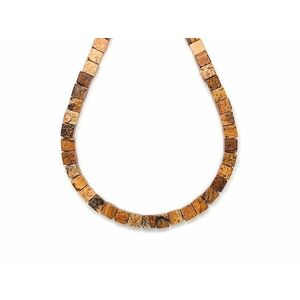 Jáspis kép kocka 4-5mm – ékszerkészítő alapanyag (füzér) kép