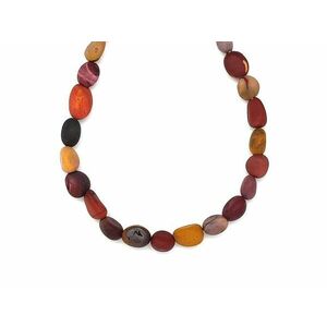 Jáspis mookait matt pebble 6-10mm – ékszerkészítő alapanyag (füzér) kép