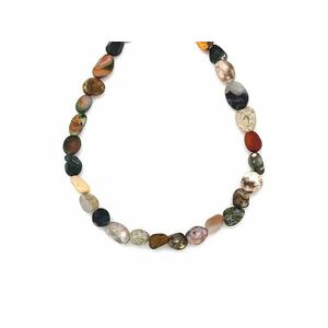 Jáspis óceán matt pebble 6-10mm – ékszerkészítő alapanyag (füzér) kép