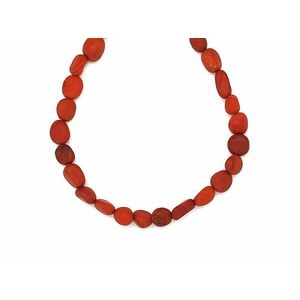 Jáspis vörös matt pebble 6-10mm – ékszerkészítő alapanyag (füzér) kép