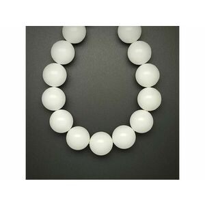 Kagyló fehér golyó 16-17mm – ékszerkészítő alapanyag (füzér) kép