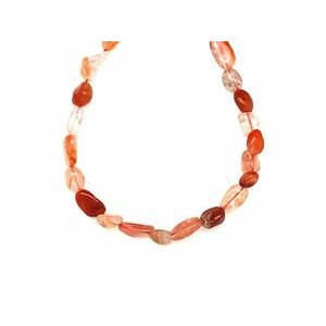 Karneol világos pebble 6-10mm – ékszerkészítő alapanyag (füzér) kép