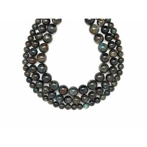 Kianit zöld golyó 8mm – ékszerkészítő alapanyag (füzér) kép