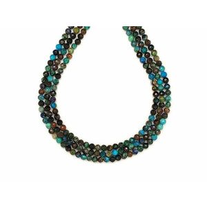 Krizokolla fazettált golyó A 3, 5mm – ékszerkészítő alapanyag (füzér) kép