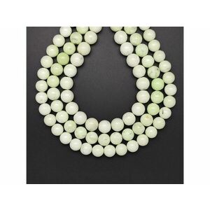 Krizopráz citrom golyó 9-10mm – ékszerkészítő alapanyag (füzér) kép