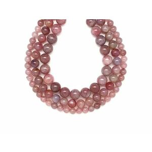 Kvarc levendula golyó 8-9mm – ékszerkészítő alapanyag (füzér) kép