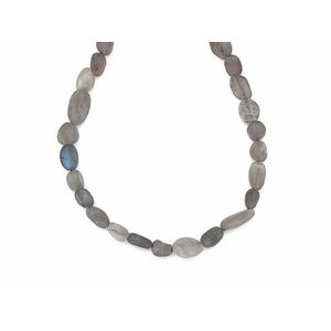 Labradorit matt pebble 6-10mm – ékszerkészítő alapanyag (füzér) kép