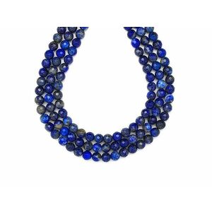 Lapis lazuli fazettált golyó A 6mm – ékszerkészítő alapanyag (füzér) kép