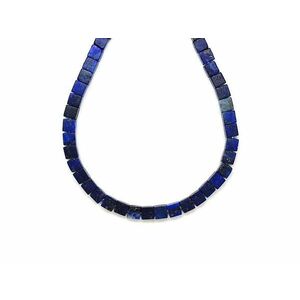Lapis lazuli kocka 4-5mm – ékszerkészítő alapanyag (füzér) kép