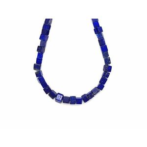 Lapis lazuli kocka 6-7mm – ékszerkészítő alapanyag (füzér) kép