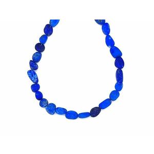 Lapis lazuli matt pebble 6-10mm – ékszerkészítő alapanyag (füzér) kép