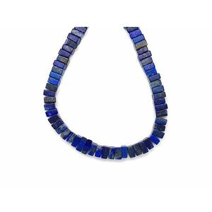 Lapis lazuli négyzetlap 6-7x3-4mm – ékszerkészítő alapanyag (füzér) kép