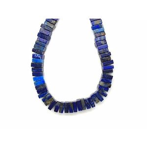 Lapis lazuli négyzetlap 8-9x3-4mm – ékszerkészítő alapanyag (füzér) kép