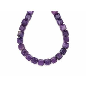 Lepidolit fazettált kocka 8-9mm – ékszerkészítő alapanyag (füzér) kép