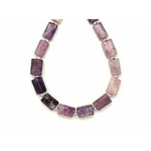 Lepidolit hengerszerű 7-9x11-13mm – ékszerkészítő alapanyag (füzér) kép