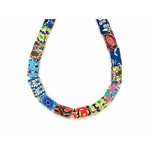 Műanyag vegyes virág henger 10, 5-11, 5x6, 5-7, 5mm – ékszerkészítő alapanyag (füzér) kép