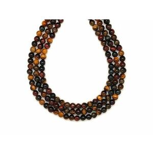 Multi tigrisszem golyó 4mm – ékszerkészítő alapanyag (füzér) kép