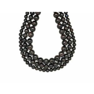 Nuummit golyó 10-11mm – ékszerkészítő alapanyag (füzér) kép