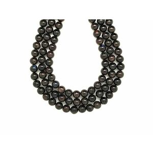 Nuummit golyó 8-9mm – ékszerkészítő alapanyag (füzér) kép