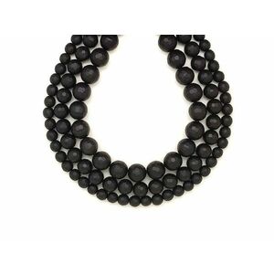 Ónix matt olajos hatszög fazettált golyó 10mm – ékszerkészítő alapanyag (füzér) kép