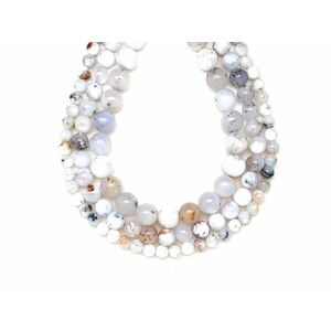 Opál fehér golyó A 10mm – ékszerkészítő alapanyag (füzér) kép