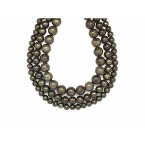 Pirit golyó 10mm – ékszerkészítő alapanyag (füzér) kép