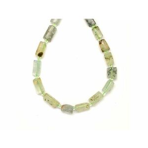 Prehnit hengerszerű 6-8x10-14mm – ékszerkészítő alapanyag (füzér) kép