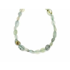 Prehnit matt pebble 6-10mm – ékszerkészítő alapanyag (füzér) kép