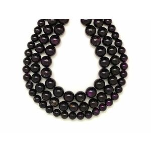 Purpurit golyó 12-13mm – ékszerkészítő alapanyag (füzér) kép