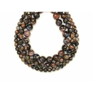 Que sera hatszög fazettált golyó 8-9mm – ékszerkészítő alapanyag (füzér) kép