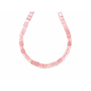 Rózsakvarc kocka 4-5mm – ékszerkészítő alapanyag (füzér) kép