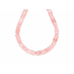 Rózsakvarc korong 6x3mm – ékszerkészítő alapanyag (füzér) kép