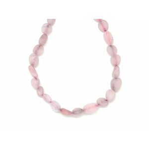 Rózsakvarc matt pebble 6-10mm – ékszerkészítő alapanyag (füzér) kép