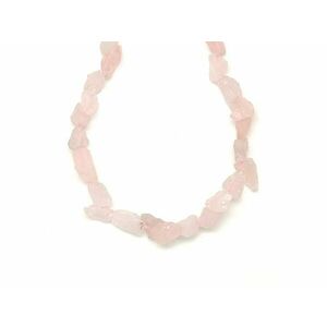 Rózsakvarc nyers darabok 6-9mm – ékszerkészítő alapanyag (füzér) kép