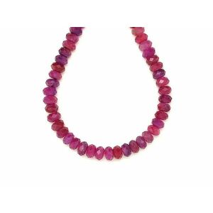 Rubin fazettált korong 7-7, 5x4-4, 5mm – ékszerkészítő alapanyag (füzér) kép