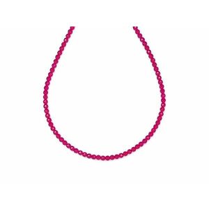 Rubin szintetikus fazettált golyó 2-2, 5mm – ékszerkészítő alapanyag (füzér) kép