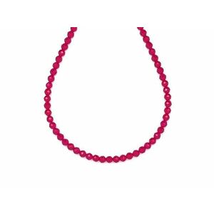 Rubin szintetikus fazettált golyó 3-3, 5mm – ékszerkészítő alapanyag (füzér) kép