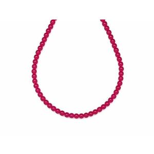 Rubin szintetikus golyó 3-3, 5mm – ékszerkészítő alapanyag (füzér) kép