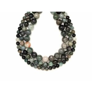 Smaragd golyó AB 8mm – ékszerkészítő alapanyag (füzér) kép