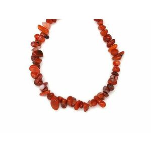 Splitter Karneol sávos – ékszerkészítő alapanyag (füzér) kép