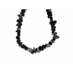 Splitter Obszidián hópehely – ékszerkészítő alapanyag (füzér) kép