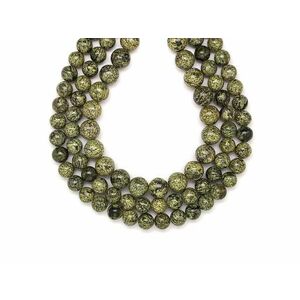 Szerpentin világos golyó 8-9mm – ékszerkészítő alapanyag (füzér) kép