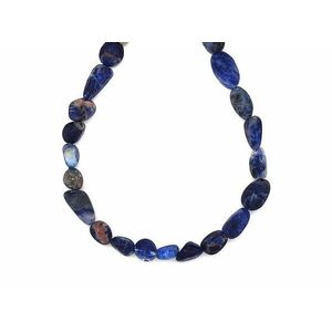 Szodalit matt pebble 6-10mm – ékszerkészítő alapanyag (füzér) kép