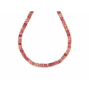 Thulit korong 4x2mm – ékszerkészítő alapanyag (füzér) kép