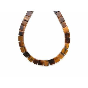 Tigrisszem kocka 6-7mm – ékszerkészítő alapanyag (füzér) kép